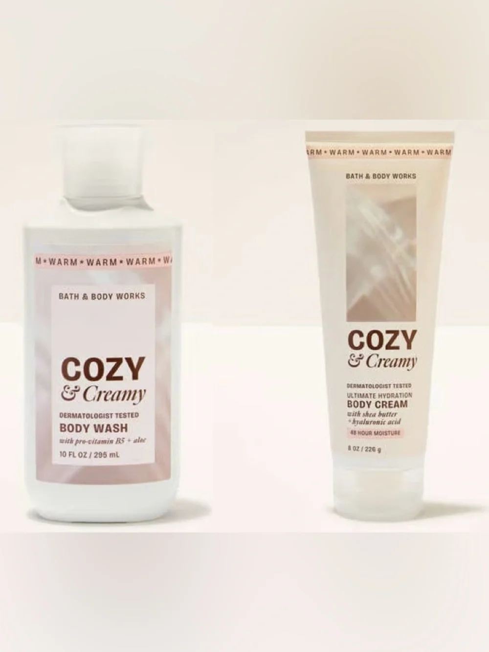 Bath and Body Works Cozy & Creamy Set